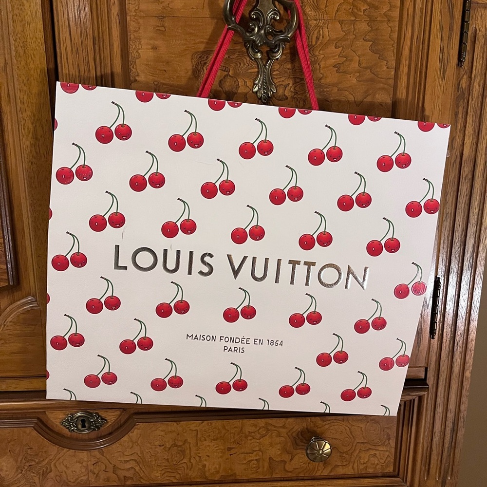 Louis Vuitton TM 2025 cherry gift bag